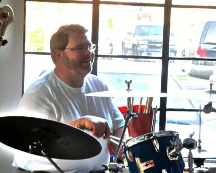 Curtis_Butler_Drums Curtis Butler drums and vocals for Hot As A Pepper Band