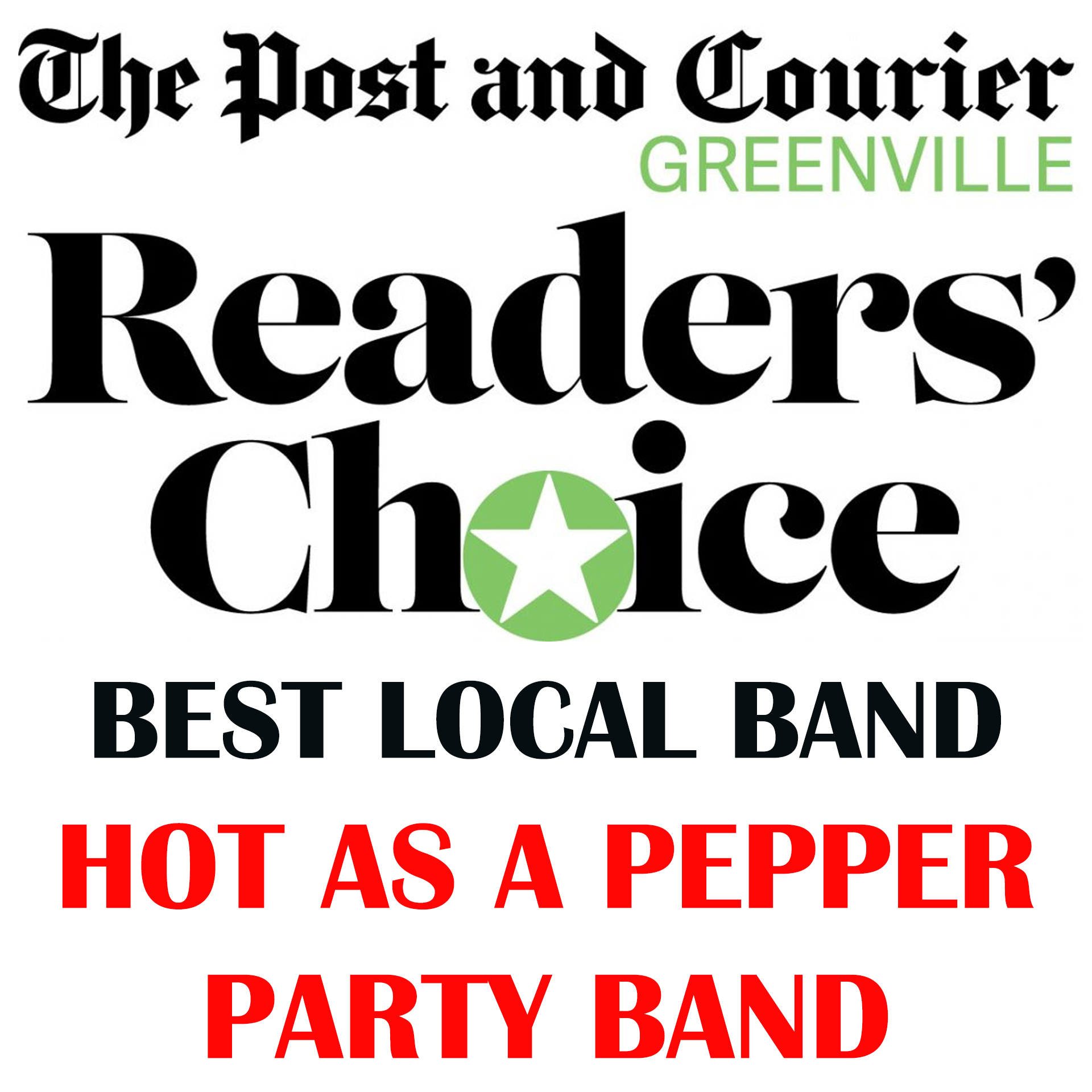 Reader's Choice Best Local Band Hot As A Pepper Party Band